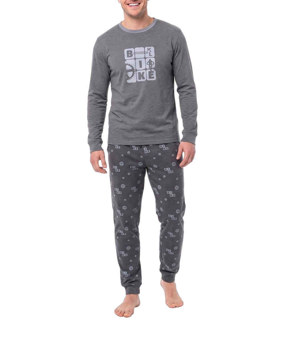 Imagen 0 de Pijama hombre algodón manga larga