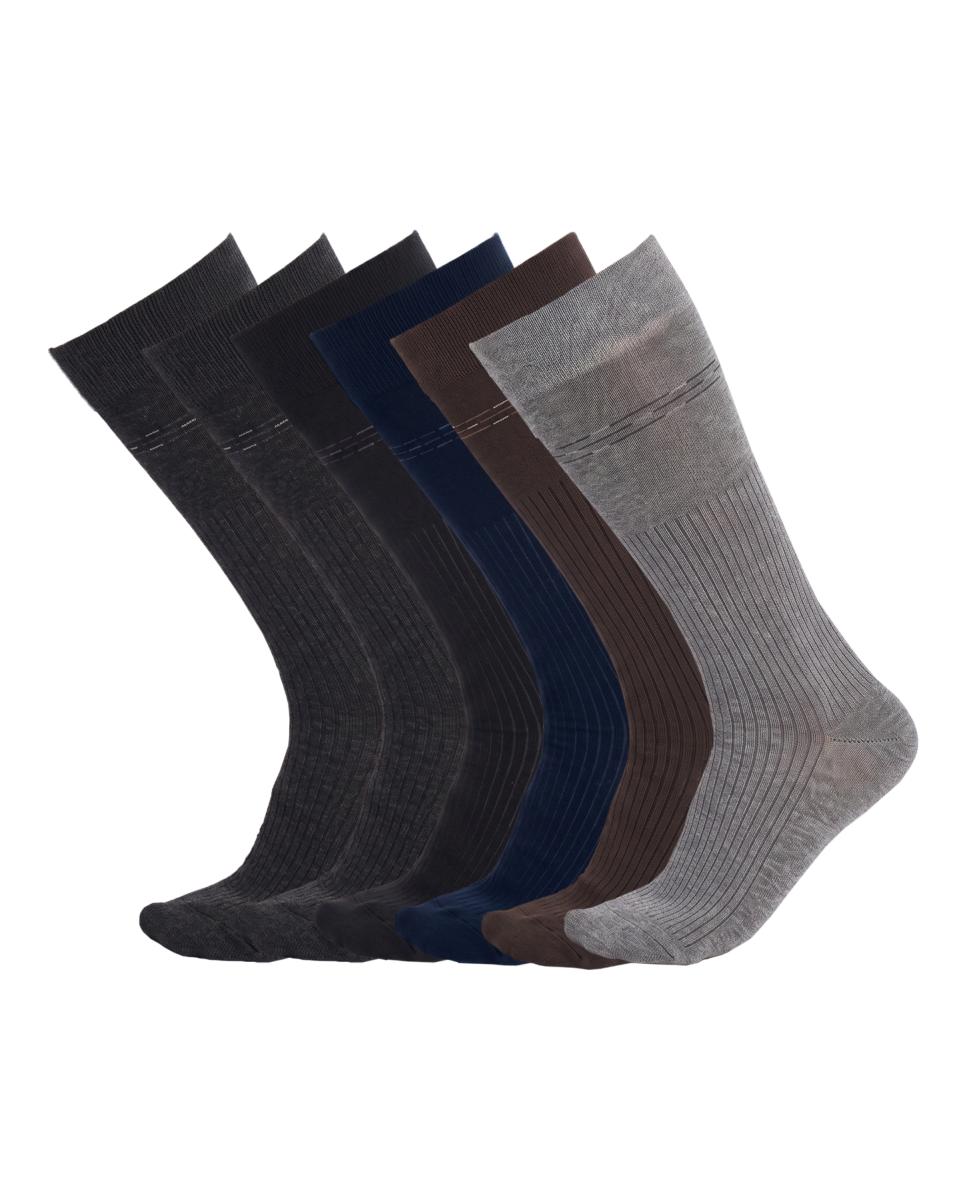 Imagen 0 de Pack 6 hombre calcetines altos sin costuras