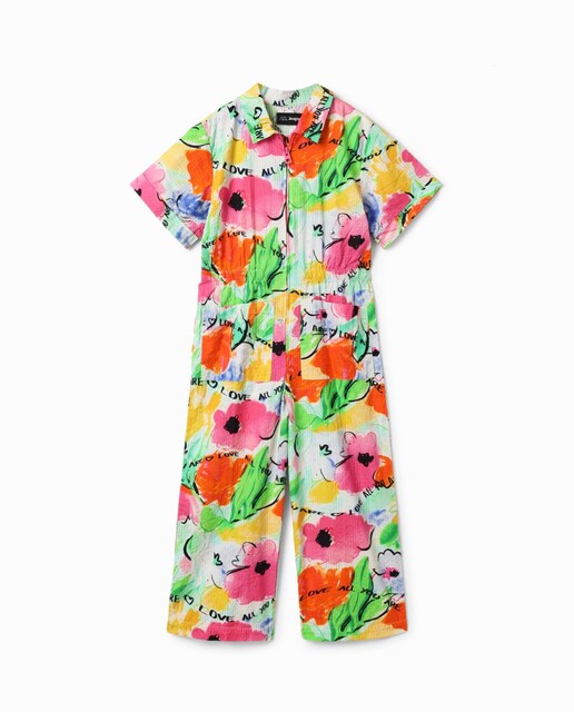 Imagen 0 de Mono largo floral de niña