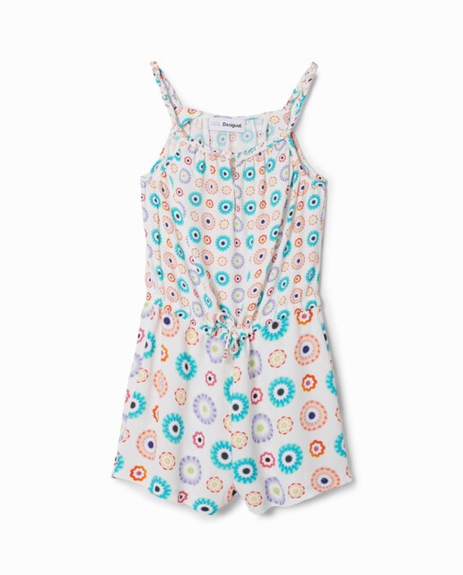 Imagen 0 de Mono corto tirantes geometría de niña