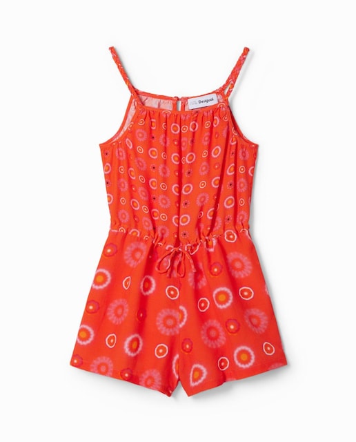 Imagen 0 de Mono corto tirantes geometría de niña