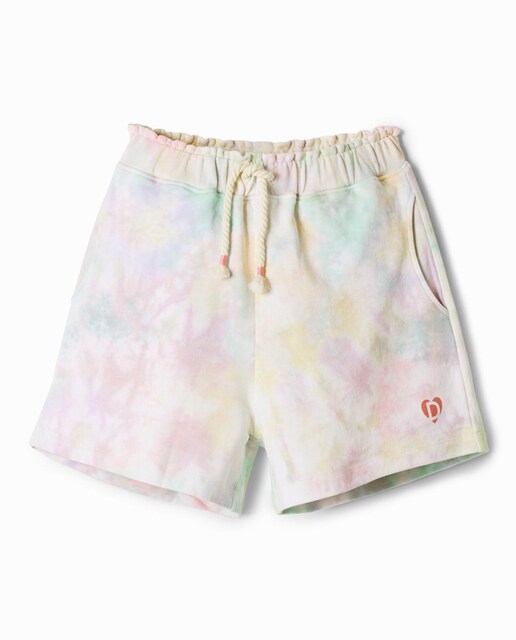 Imagen 0 de Shorts felpa tie-dye de niña