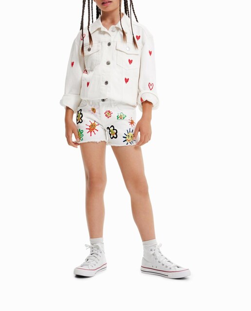 Imagen 0 de Shorts vaqueros soles de niña