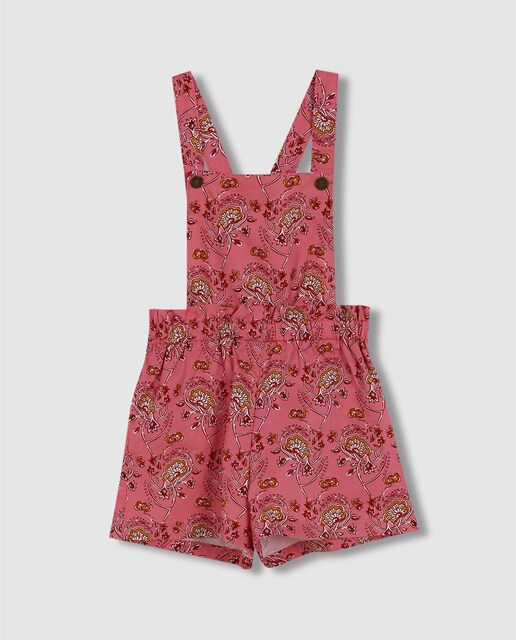 Imagen 0 de Peto de niña corto de estampado indio