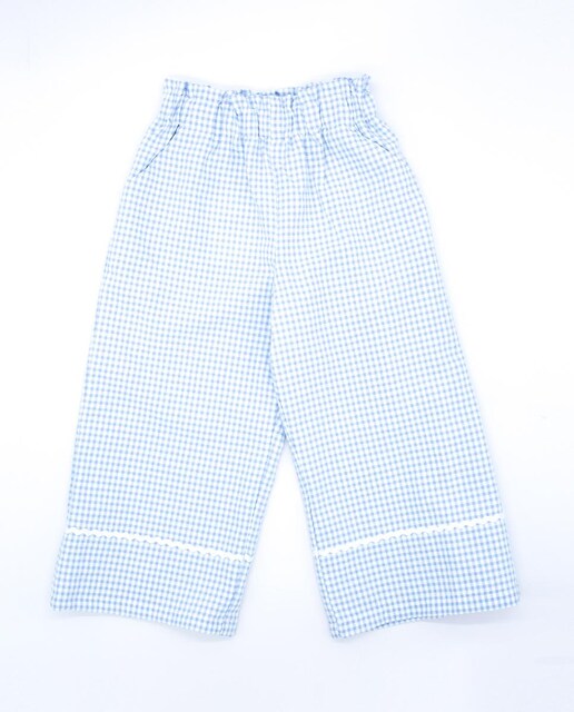 Imagen 0 de Pantalón largo de cuadros vichy . Elastico en la cintura, picunela en el bajo.