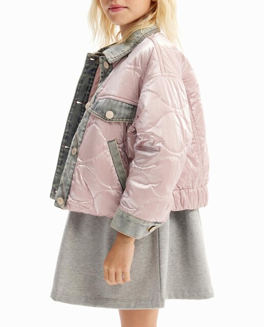 Imagen 0 de Chaqueta bomber metalizada de niña