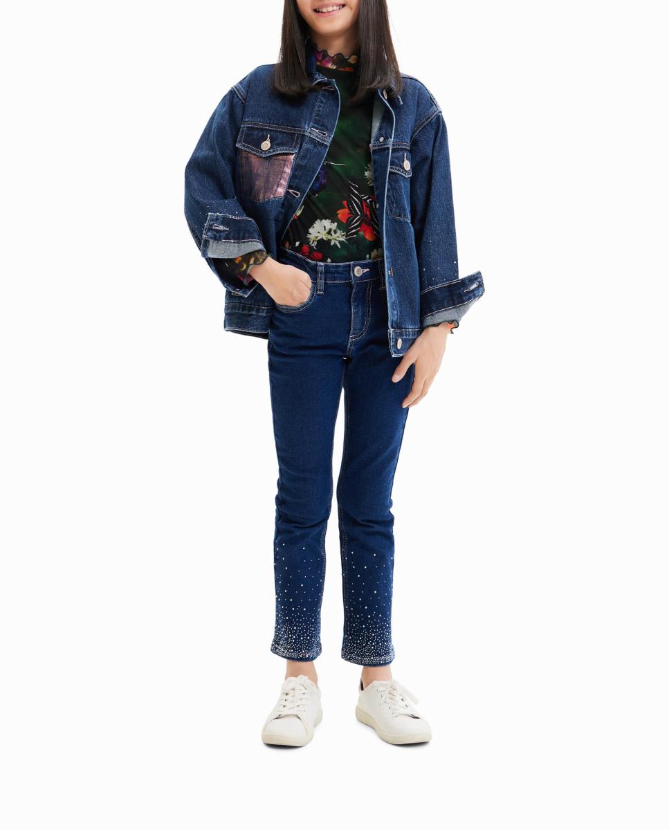 Imagen 0 de Chaqueta vaquera trucker corazón