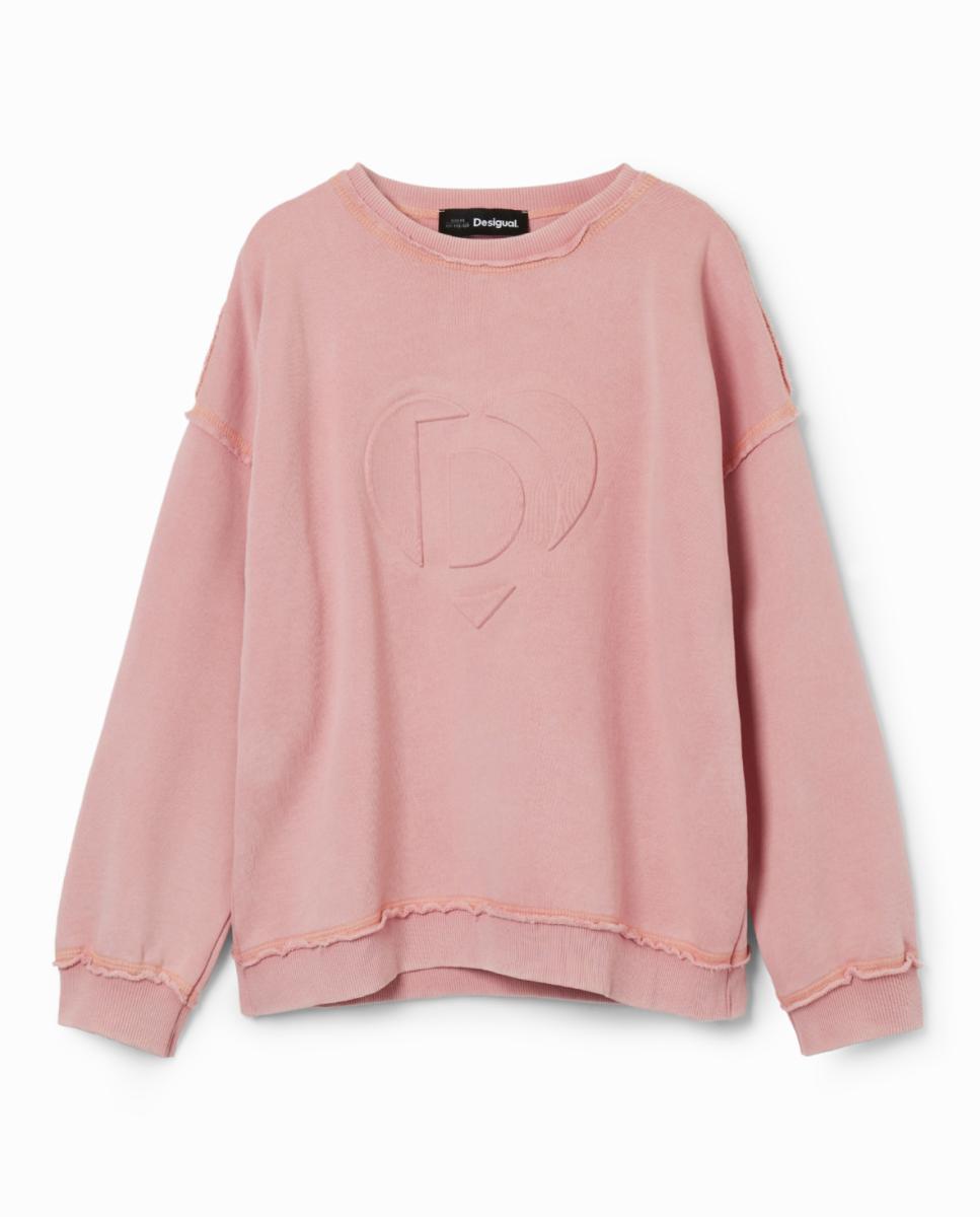 Imagen 0 de Sudadera imagotipo relieve de niña