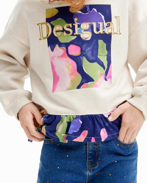 Imagen 0 de Sudadera flores de niña