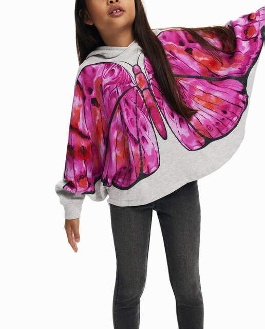 Imagen 0 de Sudadera capa mariposa de niña