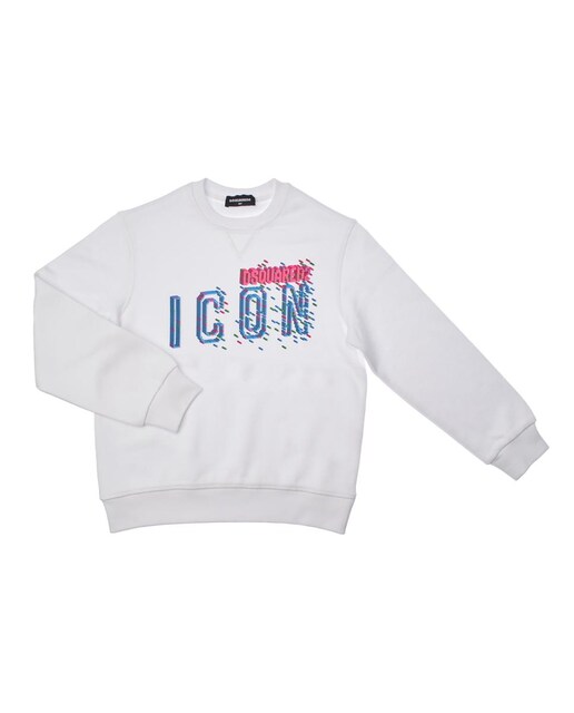 Imagen 0 de Sudadera relax con cuello redondo para niña