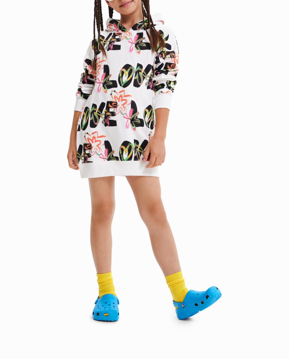 Imagen 0 de Vestido sudadera Love de niña