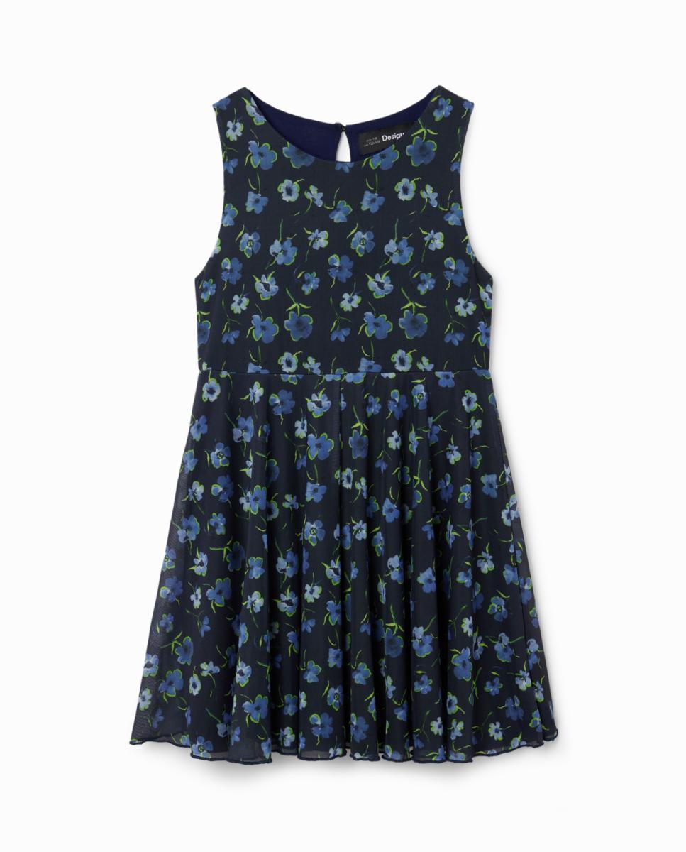 Imagen 0 de Vestido tul flores de niña