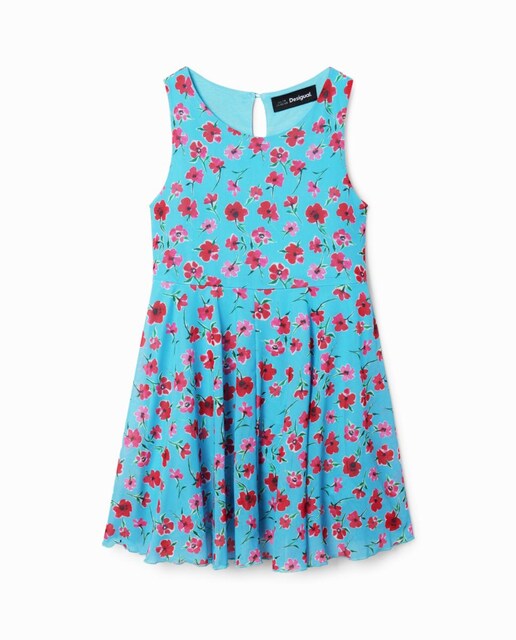 Imagen 0 de Vestido tul flores de niña