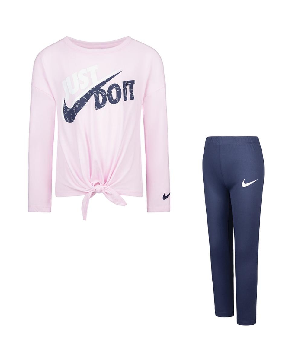 Imagen 0 de Conjunto camiseta manga larga y legging Nike