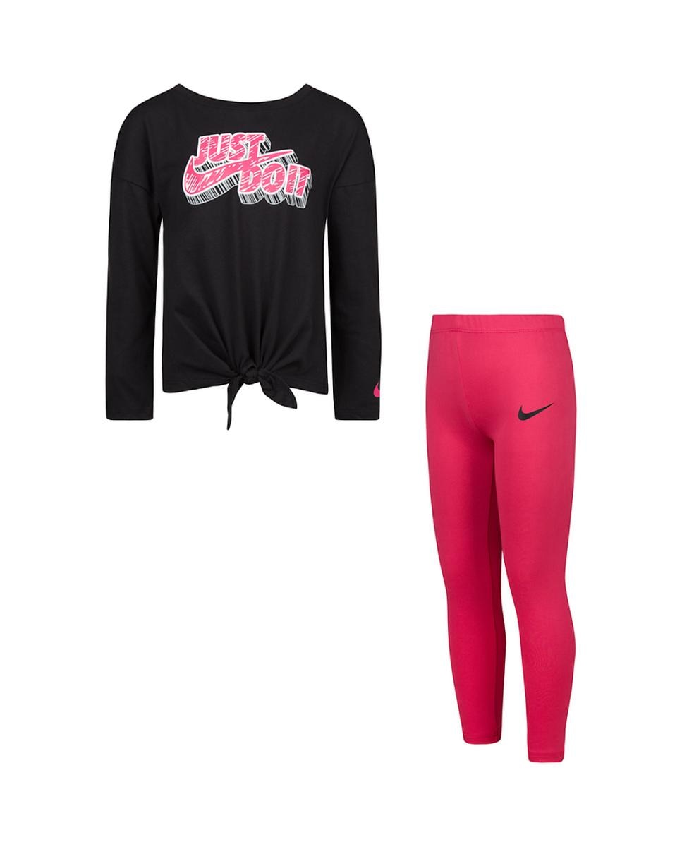 Imagen 0 de Conjunto camiseta manga larga y legging Nike