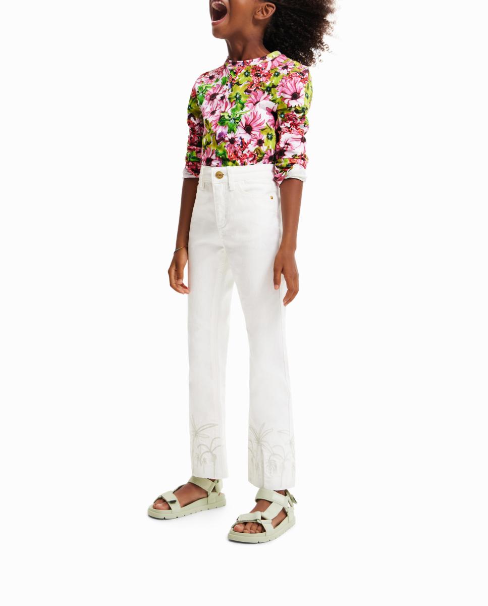 Imagen 0 de Camiseta floral multicolor de niña
