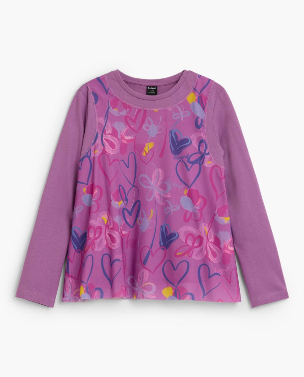 Imagen 0 de Camiseta de manga larga corazones