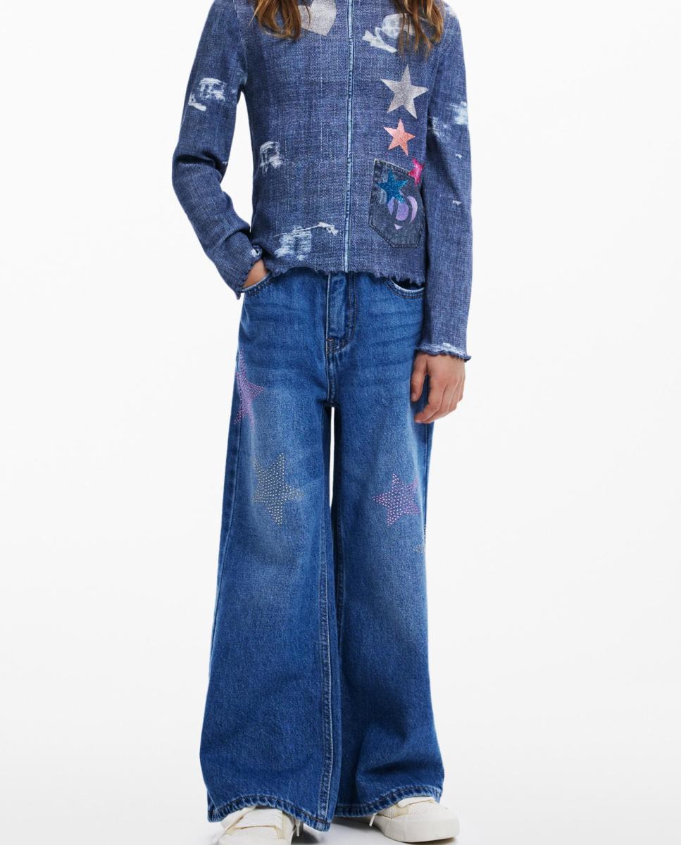 Imagen 0 de Camiseta denim estrellas