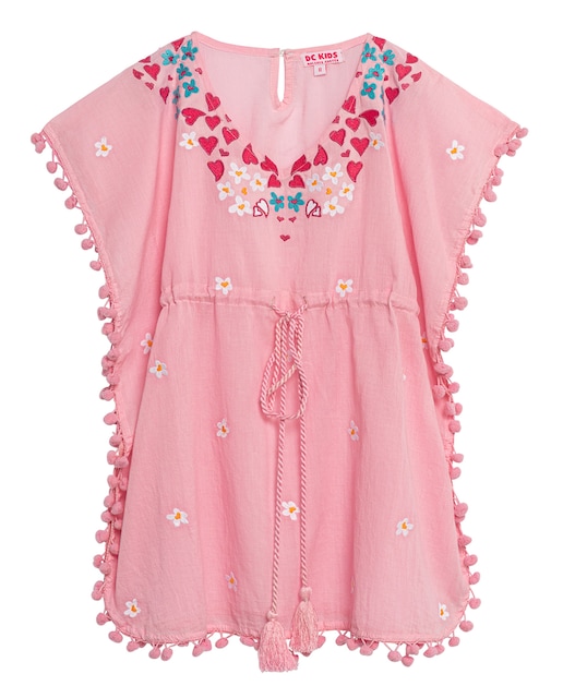 Imagen 0 de Vestido kaftan niña Corpiel con bordado floral