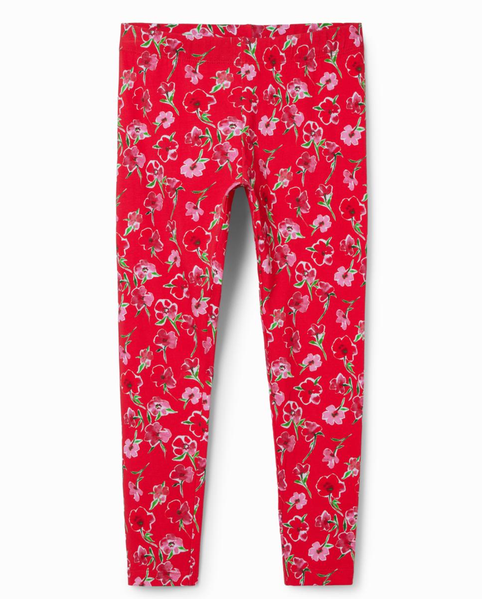 Imagen 0 de Leggings largos flores de niña