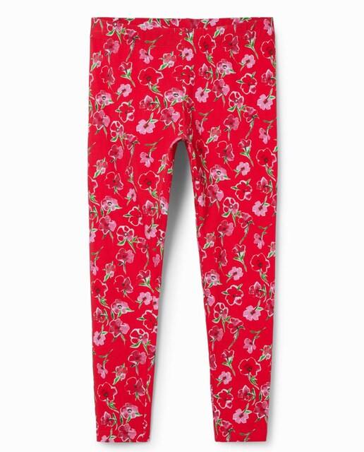 Imagen 0 de Leggings largos flores de niña