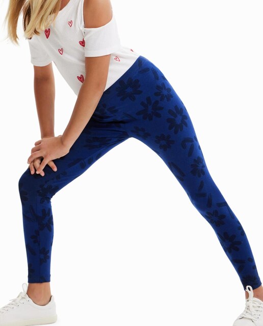 Imagen 0 de Leggings largos flores de niña
