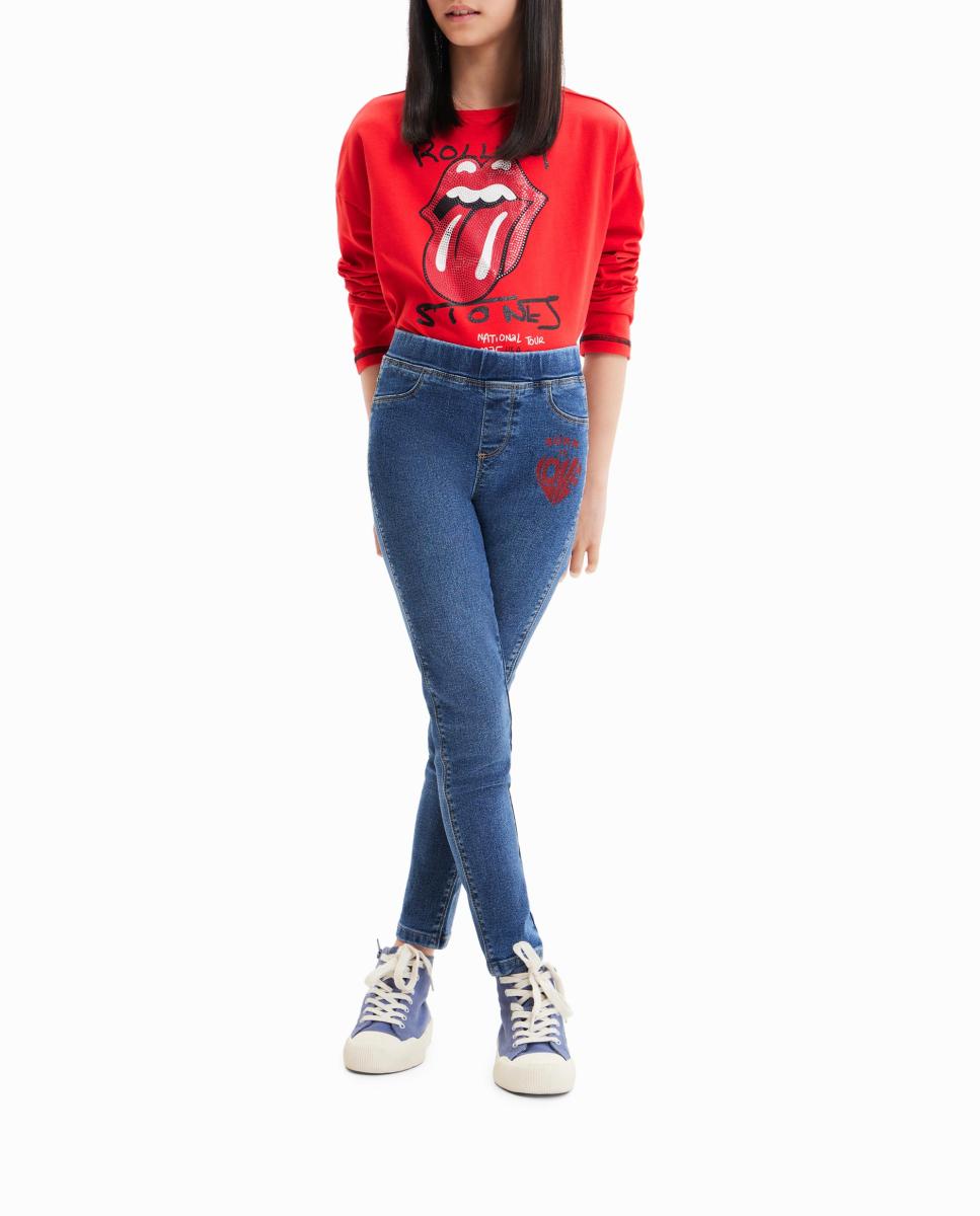 Imagen 0 de Leggings vaqueros mensaje