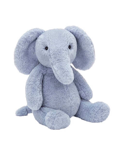 Imagen 0 de Peluche extrasuave y mullido Serie Chubby. Diseño elefante azul. 45 cm.