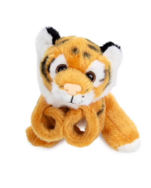 Imagen 0 de Peluche extrasuave y mullido. Diseño tigre con mecanismo enrollable. 13 cm.