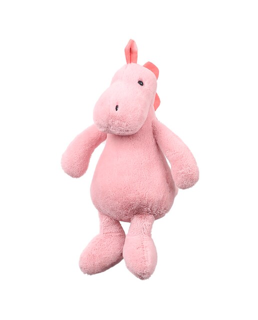 Imagen 0 de Peluche extrasuave y mullido. Diseño dinosaurio rosa. 40 cm.