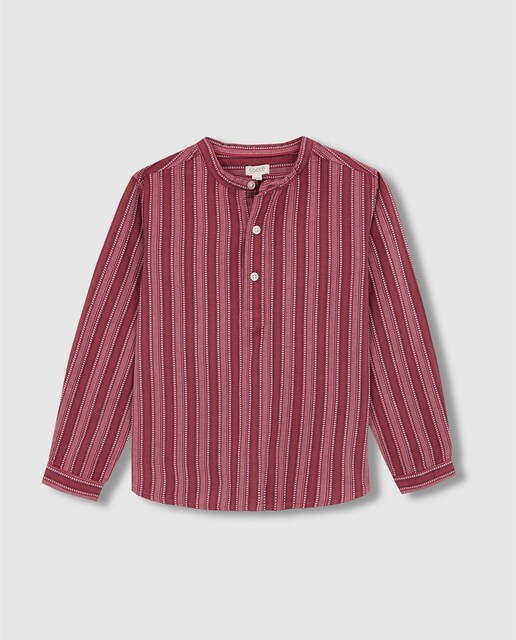 Imagen 0 de Camisa de niño panadera con cuello mao