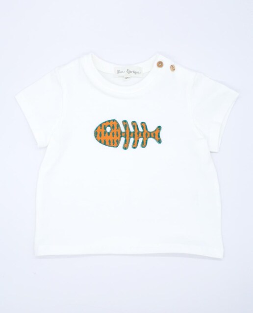 Imagen 0 de Camiseta con dibujo de perz bordado