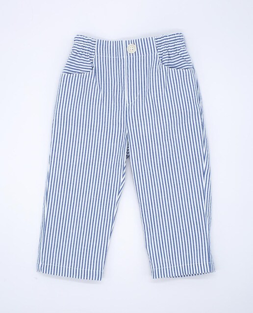 Imagen 0 de Pantalón de rayas , con botones y bragueta.