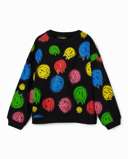 Imagen 0 de Sudadera oversize Smiley® de niño y niña