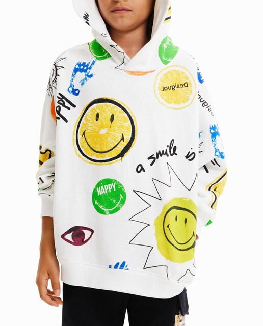Imagen 0 de Sudadera oversize Smiley® de niño y niña