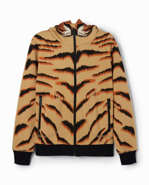 Imagen 0 de Sudadera capucha tigre de niño