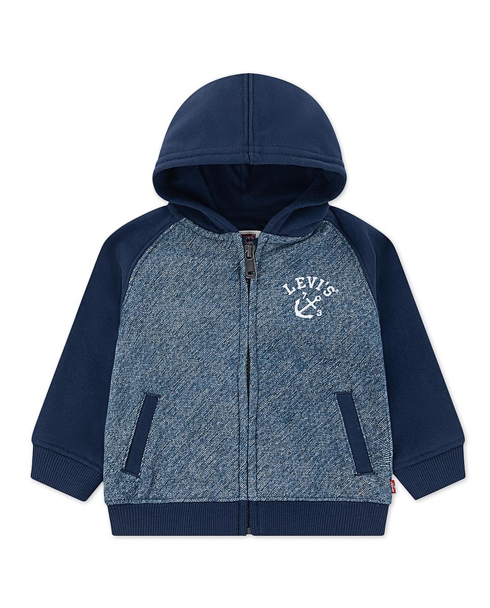 Imagen 0 de Sudadera para bebé, con cremallera moderna e informal