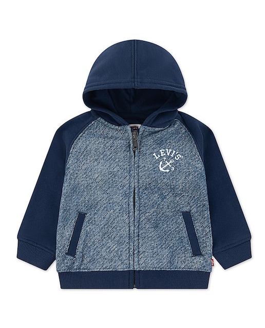Imagen 0 de Sudadera para bebé, con cremallera moderna e informal