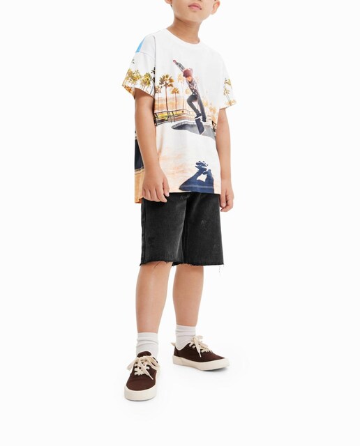 Imagen 0 de Camiseta fotográfico skater de niño