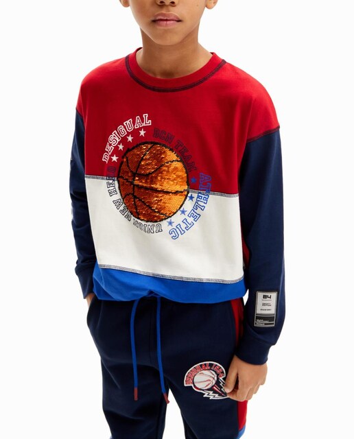 Imagen 0 de Camiseta baloncesto tricolor de  niño