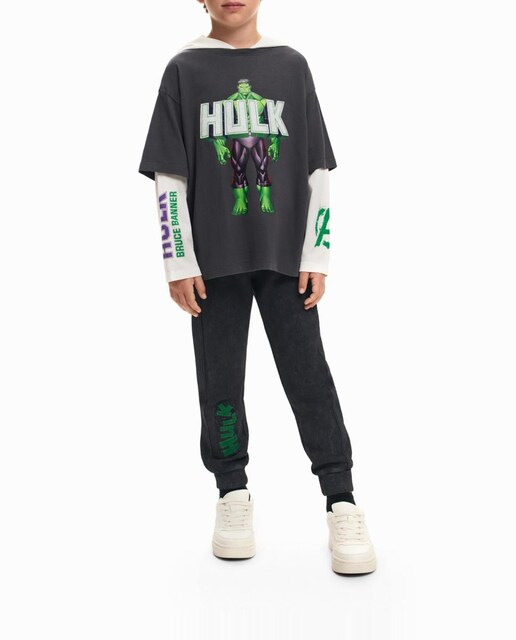 Imagen 0 de Camiseta doble manga Hulk de niño