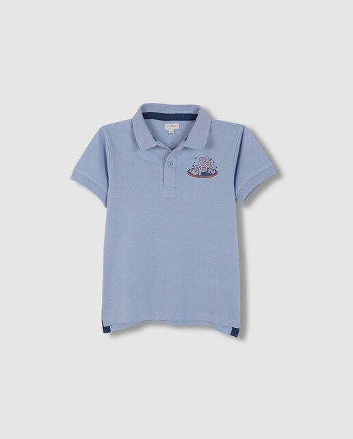 Imagen 0 de Polo de niño con gráficos efecto desgastado