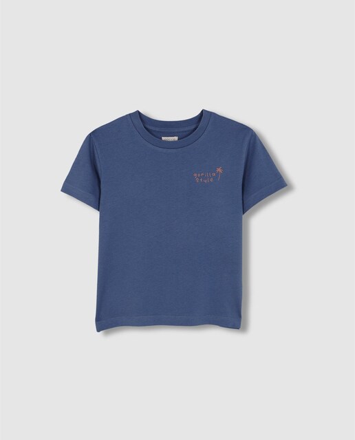 Imagen 0 de Camiseta de niño de manga corta con estampado en delantero y espalda