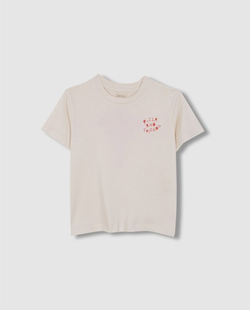 Imagen 0 de Camiseta de niño de manga corta con print en delantero y espalda