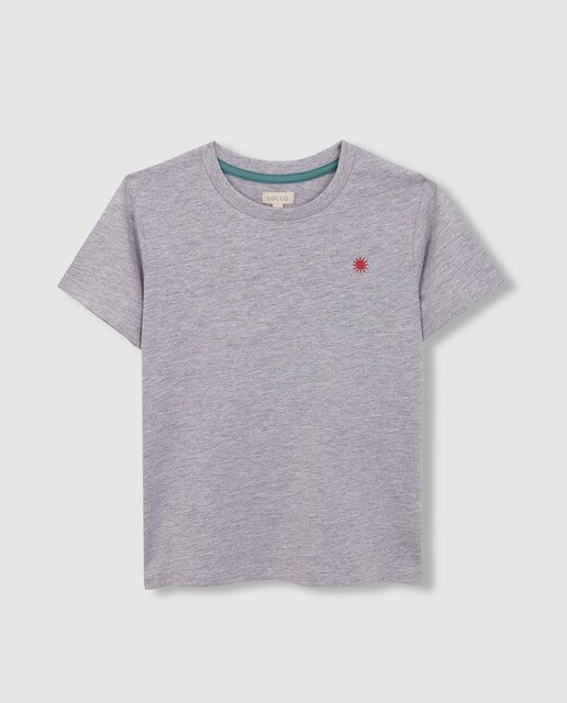 Imagen 0 de Camiseta de niño con manga corta y estampado de sol