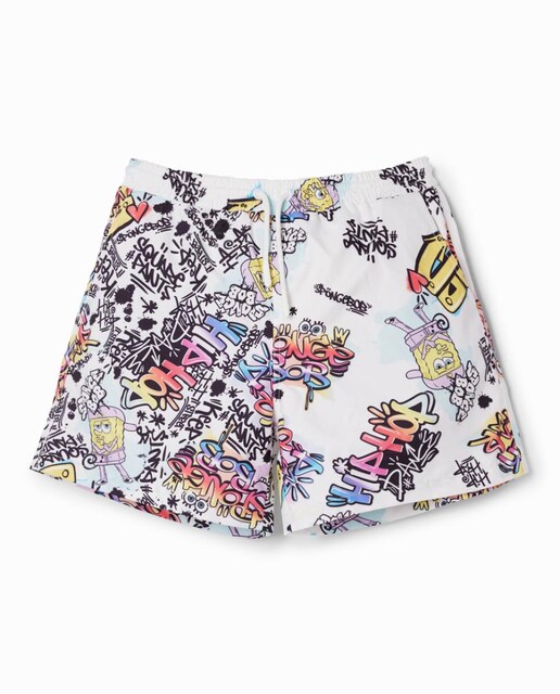 Imagen 0 de Bañador graffiti SpongeBob de niño
