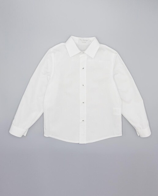 Imagen 0 de Camisa de popelín   manga larga. Con cuello italiano.