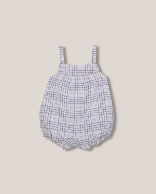 Imagen 0 de Ranita bombacha de cuadros con apertura en la espalda