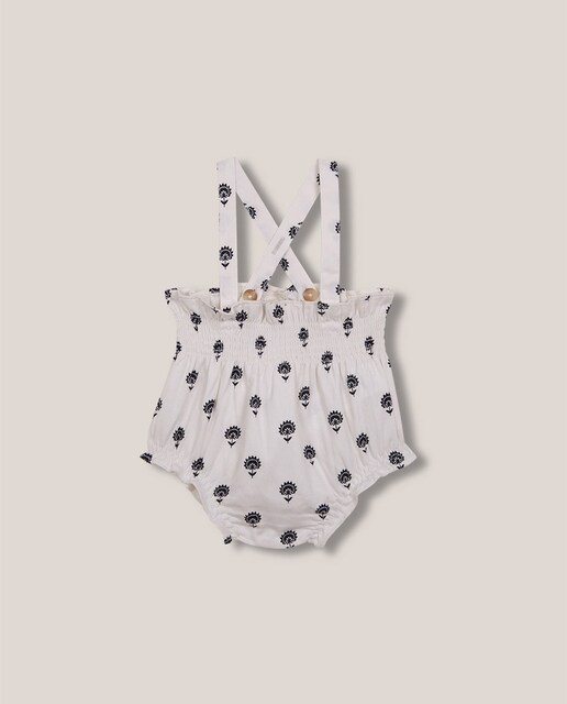 Imagen 0 de Bombacho de bebé con tirantes y estampado de flores
